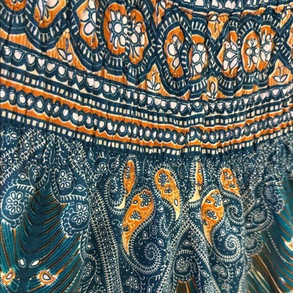 Elegant Teal and Gold Women's Joggers XL - Picture 3 of 7